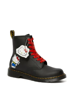 1460 Hello Kitty Black Hydro Leather Boot