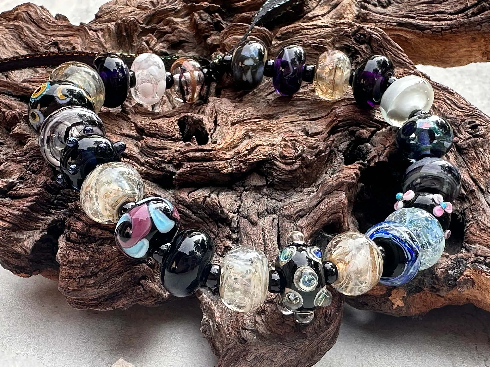 23 Black Orphans Lampwork Beads Set SRA