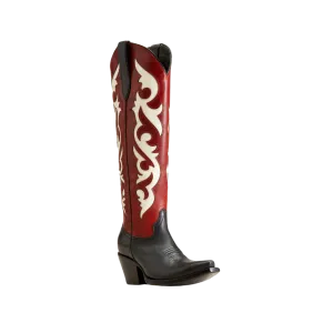 Ariat Women's Black Red Alert Elvira Stretchfit Satin Boot