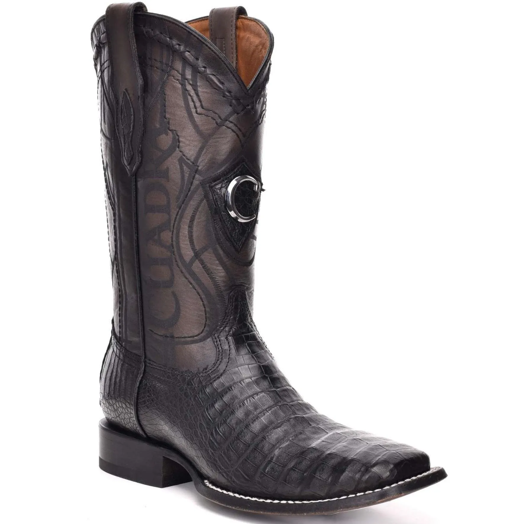 Caiman Square Toe Boots