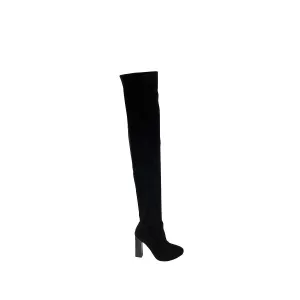 Cally Over The Knee Block Heel Boot