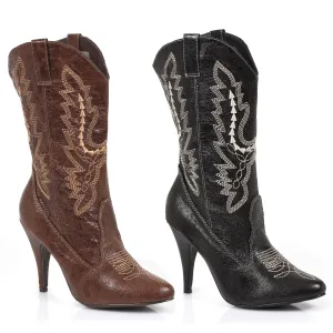 High Heel Ankle Cowgirl Boot