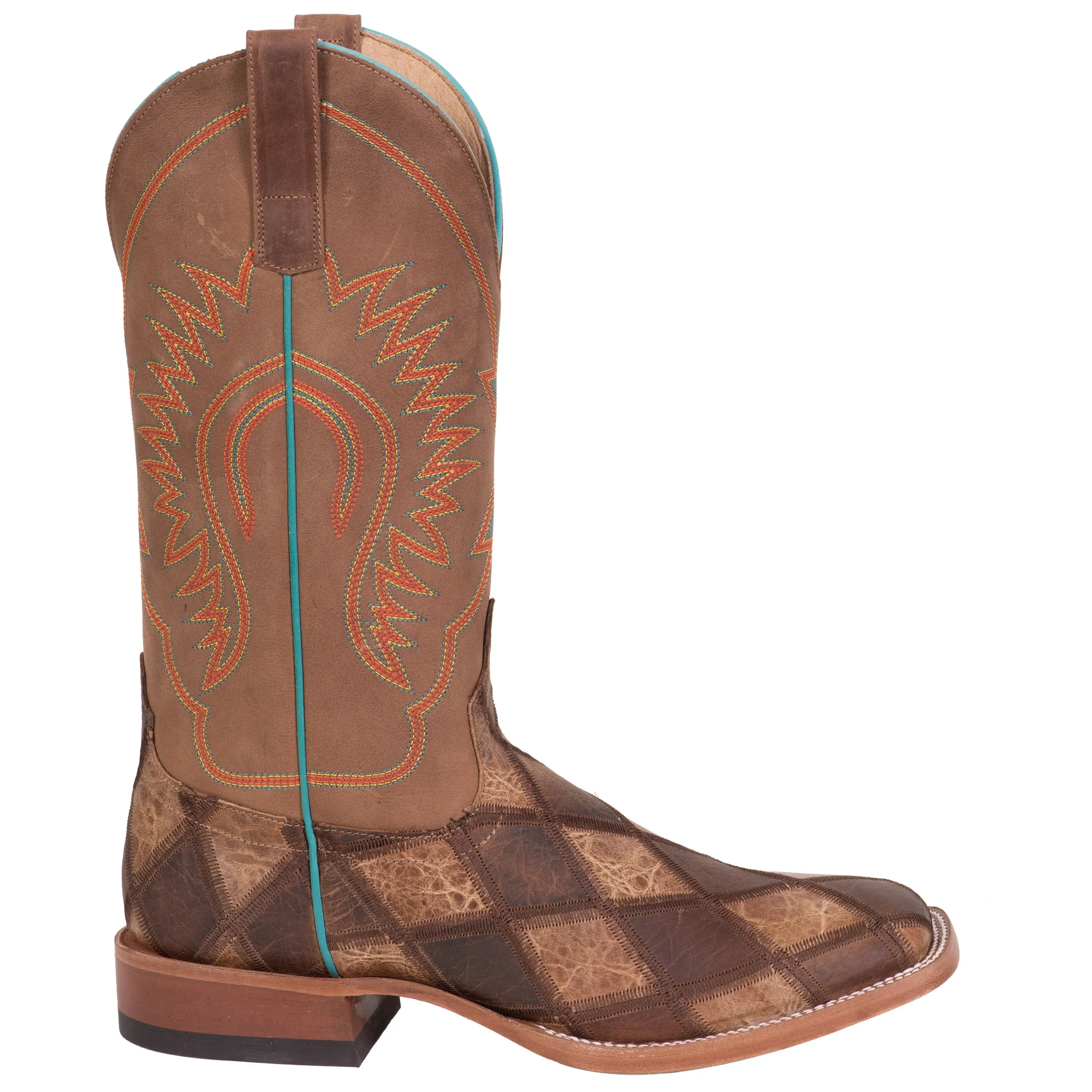 Horse Power by Anderson Bean Mens Tan Leather Crazy Train Cowboy Boots