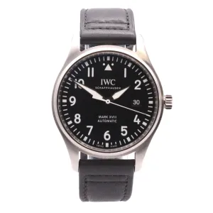 IWC Pilots Watch Mark XVIII 40mm Steel Automatic Watch - Ref IW327009