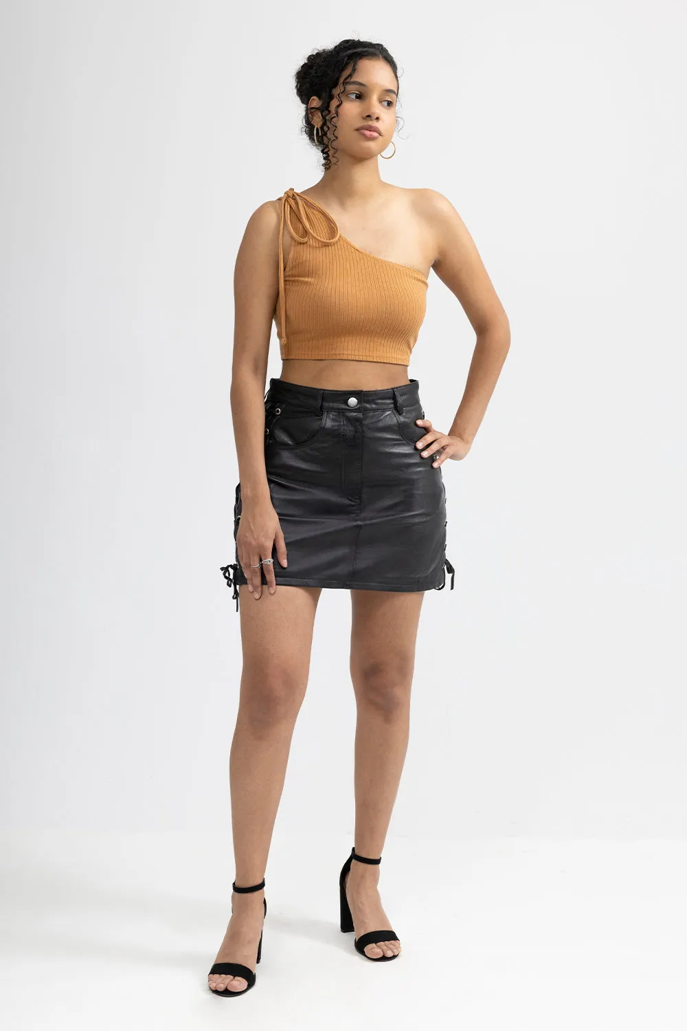 Lacey Women's Fashion Leather Skirt (POS)