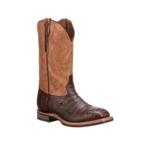 Lucchese Boot Men's Rowdy Antique Chocolate Caiman Belly Boots