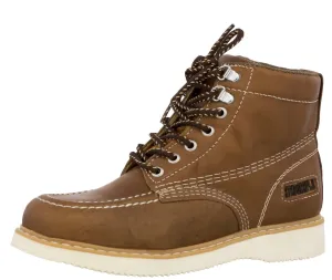 Mens 400RA Light Brown Work Boots Slip Resistant - Soft Toe