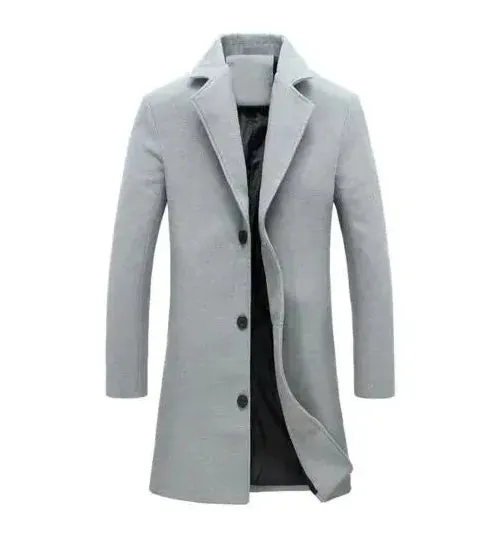 Men's Fashion Woollen Business Coat