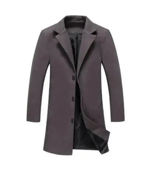 Men's Fashion Woollen Business Coat