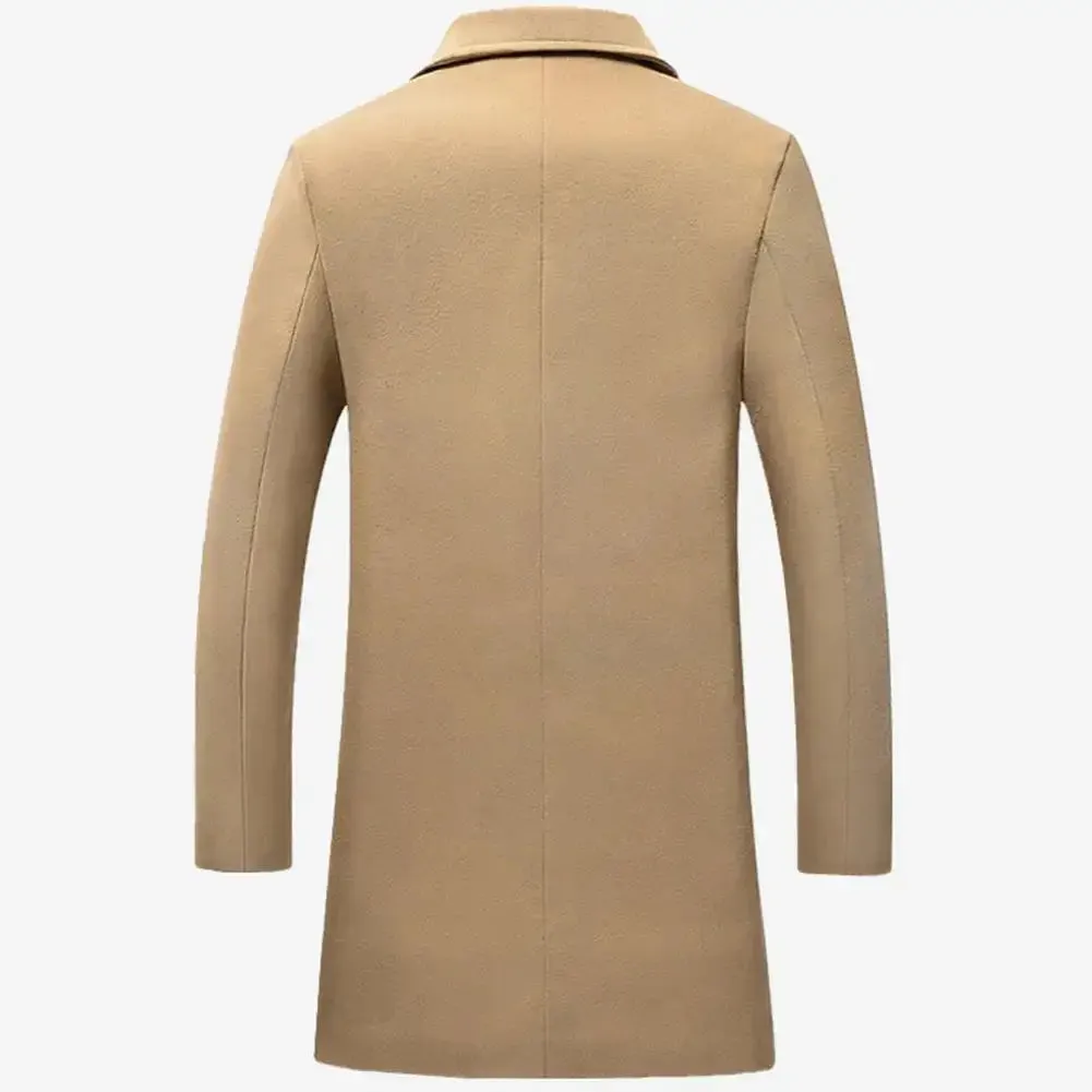 Men's Fashion Woollen Business Coat