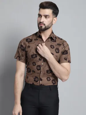 Men'S Floral Printed Formal Shirt