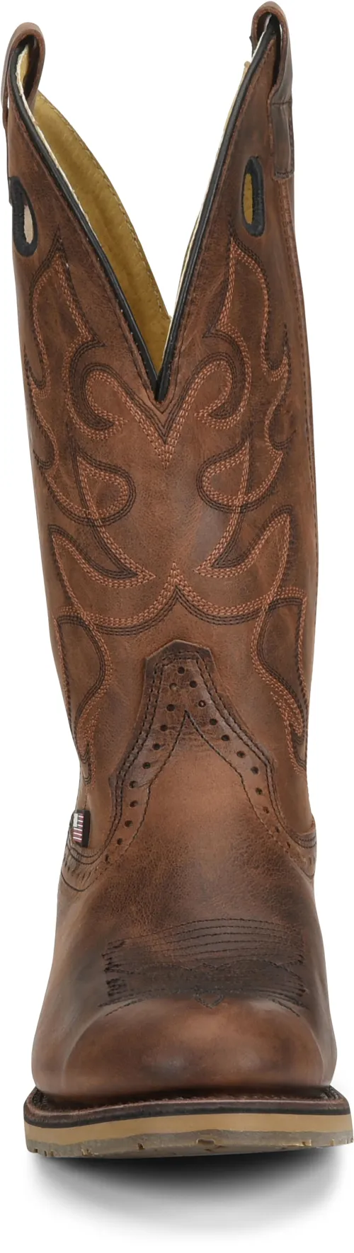 On Sale Double H Brown Kilgore Work Western J-Toe Boots for Men