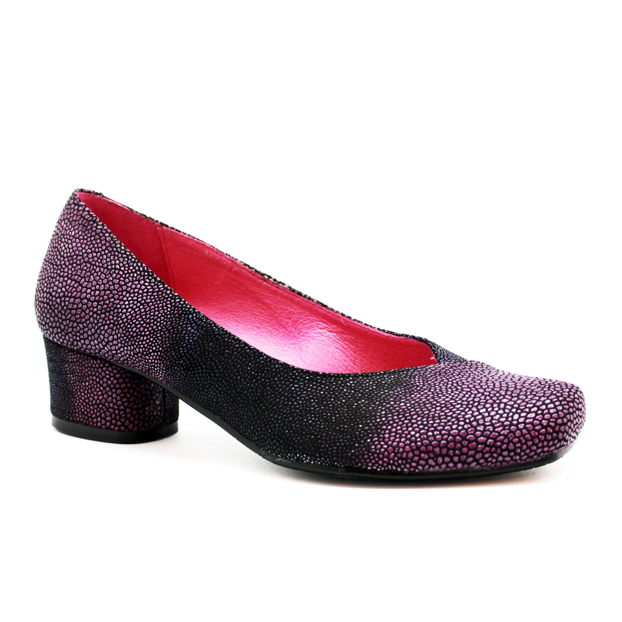 Polo - Purple Stingray Low heel shoe