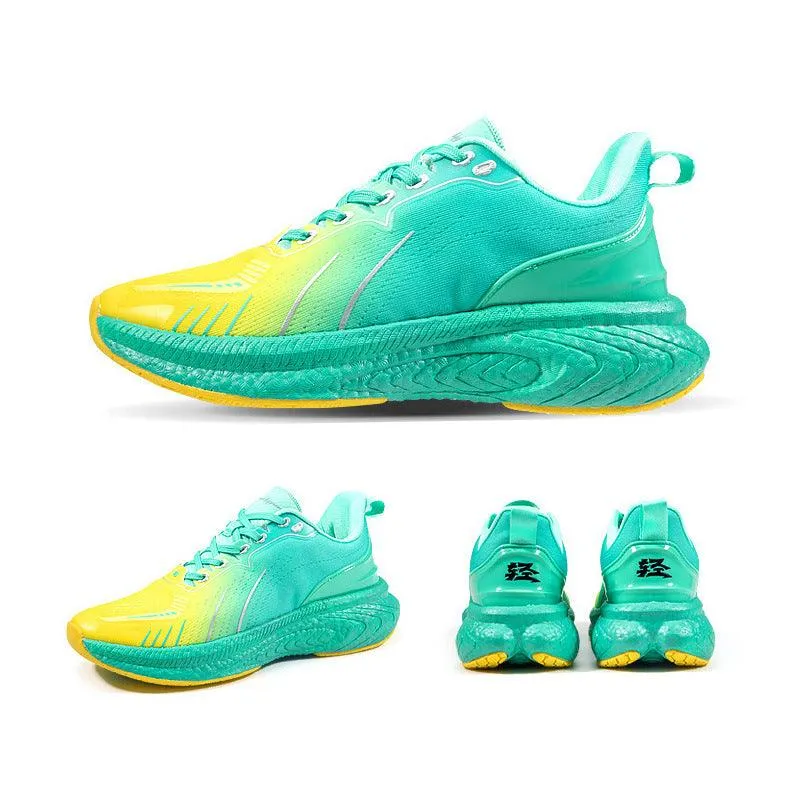 Popcorn Thick Sole Lightweight Flying Woven Running Shoes