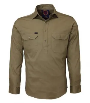 Ritemate Closed Front RM100CF Long Sleeve Shirt