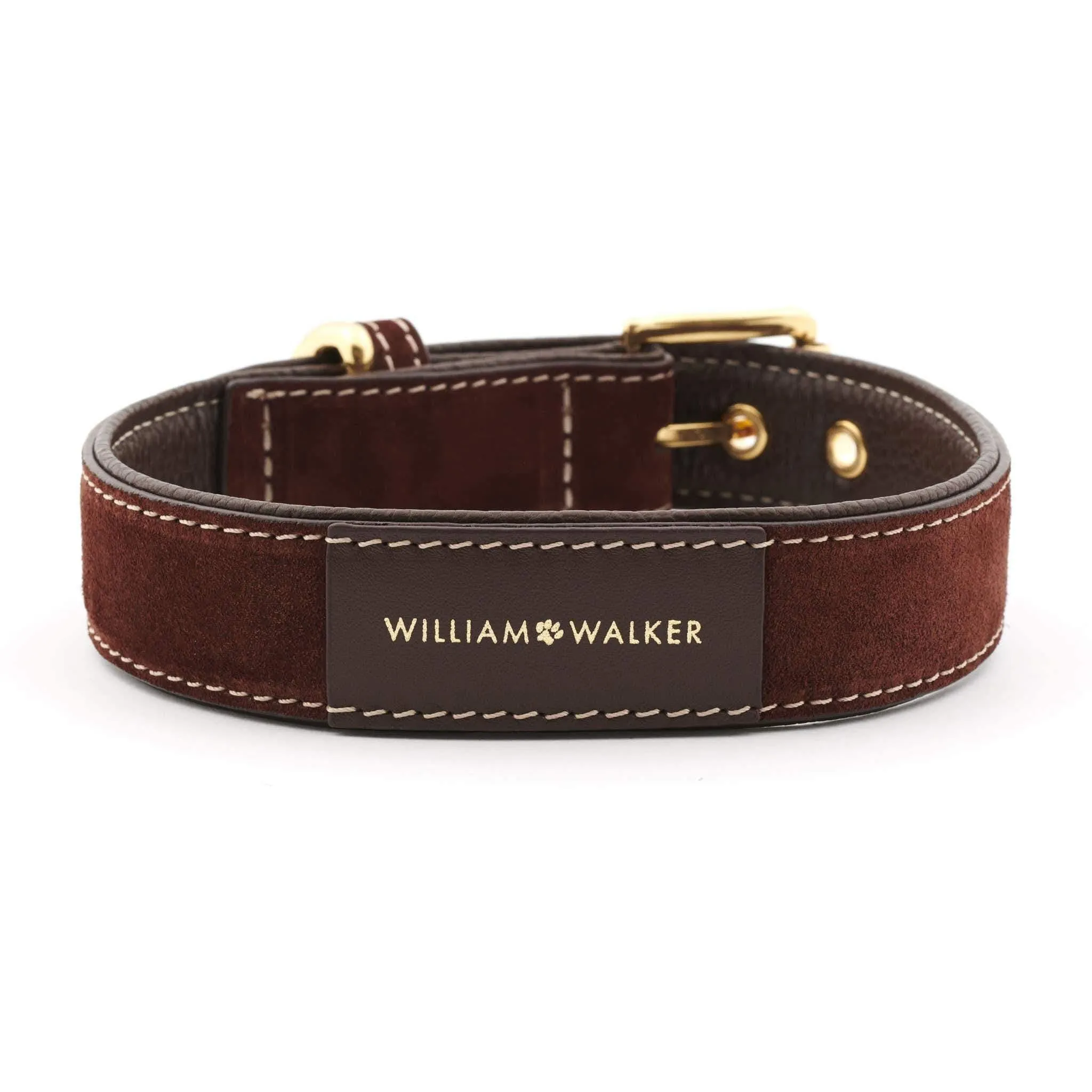 Suede Leather Dog Collar by William Walker - Makassar