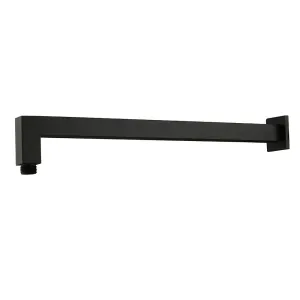 Viva Shower Arm 400mm Square Matte Black