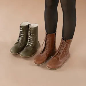 Women's Brown Barefoot High Ankle Boots