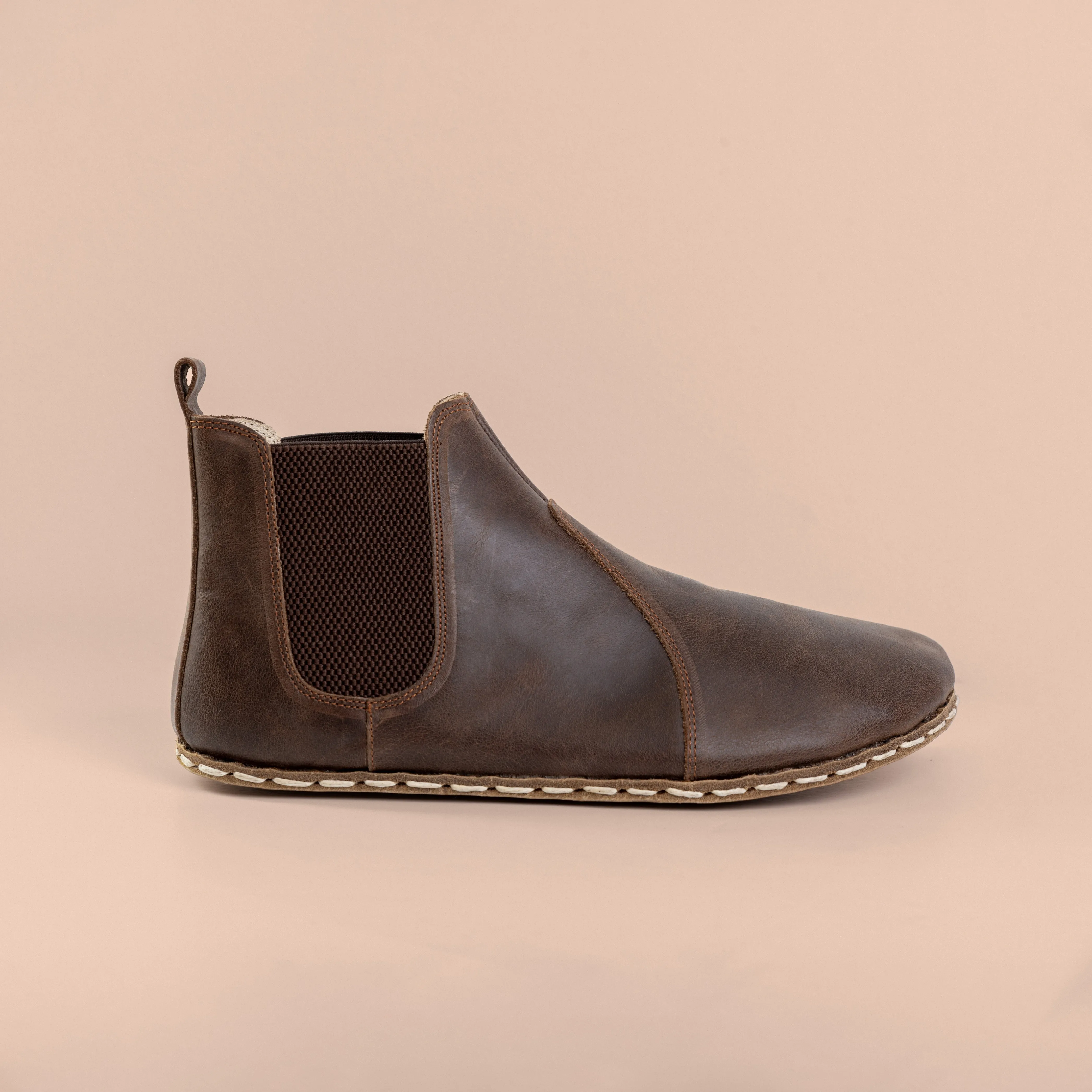 Women's Dark Brown Barefoot Chelsea Boots